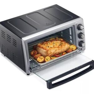 Horno tostador con freidora de aire Hamilton Beach color plata
